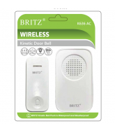 Britz K636 AC Wireless Kinetic Door Bell